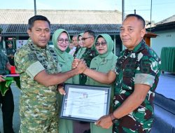 Penghormatan Terakhir Sang Komandan : Letkol Inf. Laode Muhammad Idrus Lepas Personel Purna Tugas Dengan Bangga Dan Haru