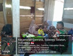 Babinsa Koramil 1407-03/Cenrana Laksanakan Komsos Di Desa Latonro