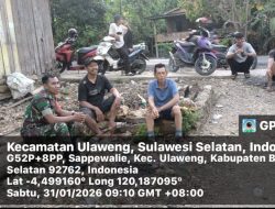 Wujud Sinergitas, Babinsa Koramil 05/Ulaweng Kodim Bone Laksanakan Komsos Di Desa Sappewalie