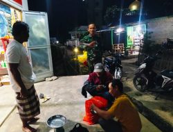 Pastikan Malam Tetap Kondusif, Babinsa Kodim 1407/Bone Gencarkan Patroli Wilayah