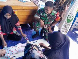 Kawal Generasi Sehat, Babinsa Koramil 1407-09/Lapri Dampingi Posyandu Demi Balita Unggul Di Desa Tenri Pakkua