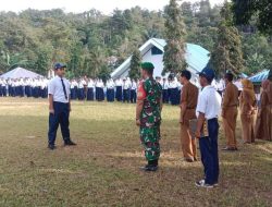 Babinsa Koramil 1407-20/Bontocani Pimpin Upacara Bendera, Perkuat Sinergi TNI Dan Dunia Pendidikan