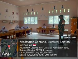 Babinsa Koramil 03/Cenrana Kodim 1407/Bone Bekali Siswa SD Latonro Wawasan Kebangsaan