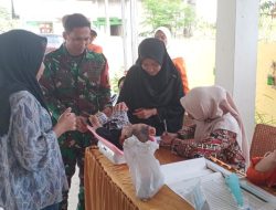 Kawal Generasi Emas, Babinsa Koramil 1407-18/Kajuara Kodim Bone Dampingi Posyandu Pencegahan Stunting Di Desa Ancu