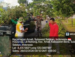 Bahu-Membahu, Babinsa Koramil 1407-05/Ulaweng-Amali Dan Masyarakat Bersihkan Dusun Inrelleng