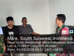 Cegah Kenakalan Remaja, Babinsa Koramil 1407-15/Mare Gencarkan Edukasi Di Desa Kadai