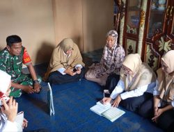 Kawal Kesehatan Warga, Babinsa Koramil 1407-06/Awangpone Kodim Bone Dampingi Penyuluhan UPT Puskesmas Paccing