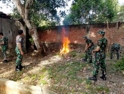Tingkatkan Disiplin Satuan, Personel Koramil 1407-07/Tanete Riattang Benahi Pangkalan