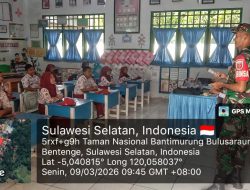 Membangun Mimpi Di SDN Inpres 10/73, Babinsa Koramil 1407-20/Bontocani Berbagi Ilmu Dan Motivasi