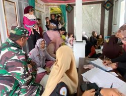 Dukung Kesehatan Ibu Dan Anak, Babinsa Koramil 1407-07/Tanete Riattang Kawal Jalannya Posyandu Bandeng 2 Bajoe