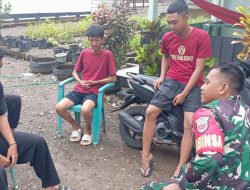 Ngobrol Bareng Warga, Cara Babinsa Koramil 1407-14/Libureng Kodim Bone Jaga Kondusivitas Kelurahan Ceppaga