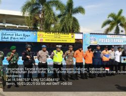 Amankan Mudik Idul Fitri 1447 H, Babinsa Koramil 07/Tanete Riattang Perketat Pengamanan Di Posko Pelabuhan Bajoe