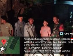 Babinsa Koramil 1407-18/Kajuara Kodim Bone Laksanakan Patroli Malam Di Desa Ancu