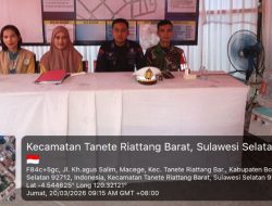 Sinergi Pengamanan Lebaran, Babinsa Koramil 1407-07/Tanete Riattang Kodim Bone Pastikan Wilayah Maccege Kondusif