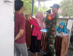 Optimalkan Pelayanan Kesehatan Masyarakat, Babinsa Koramil 21/Palakka Kodim 1407/Bone Kawal Jalannya Posyandu