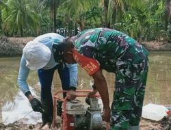 Pastikan Irigasi Lancar, Babinsa Koramil 02/Dua Boccoe Kodim 1407/Bone Turun Tangan Bantu Mesin Air Warga