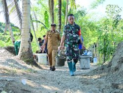 Yakin Dan Ikhlas, Kodim 1407/Bone Bersama Pemerintah Setempat Tuntaskan Proyek Jembatan Di Maccope