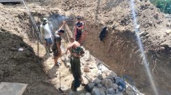 Dandim 1407/Bone Pastikan Pembangunan Jembatan Maccope Berjalan Maksimal : Gotong Royong Adalah Kunci