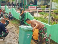 Cerminan Kekompakan, Personel Koramil 1407-08/Lamuru Kodim Bone Gotong Royong Benahi Pangkalan