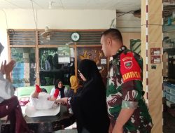 Kawal Tumbuh Kembang Balita, Babinsa Tanete Riattang Kodim 1407/Bone Sukseskan Posyandu Di Kelurahan Mannurunge