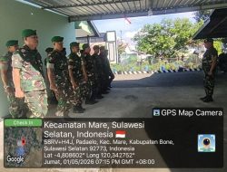 Peringatan Hari Buruh : Personel Koramil 15/Mare Siaga Penuh Pantau Kondisi Wilayah