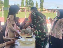 Dukung Percepatan Penurunan Stunting, Babinsa Koramil 1407-13/Sibulue Kodim Bone Pantau Kegiatan Posyandu