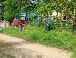 Babinsa Koramil 01/Ajangale Kodim 1407/Bone Ajak Warga Manciri Peduli Kebersihan Lingkungan Sekitar