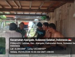 Babinsa Koramil Ajangale Kodim 1407/Bone Perkokoh Pertahanan Wilayah Melalui Interaksi Langsung