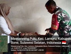 Babinsa Koramil Lamuru Kodim 1407/Bone Dampingi Kegiatan Posyandu ILP