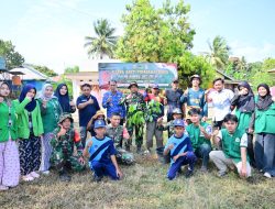 Sambut HUT TNI Ke 81, Kodim 1407/Bone Tanam 100 Pohon Mahoni Di Salomekko