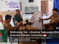 Komsos Bersama Perangkat Desa, Babinsa Koramil Libureng Kodim 1407/Bone Perkuat Kedekatan dengan Aparat Desa