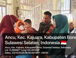 Dari Posyandu Untuk Generasi Sehat, Babinsa Ramil Kajuara Kodim Bone Dampingi Balita Dan Ibu Hamil Di Desa Ancu