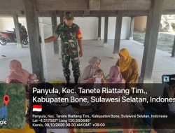 Babinsa Ramil 07 Tanete Riattang Kodim 1407/Bone Bersinergi Dalam Pelayanan Posyandu