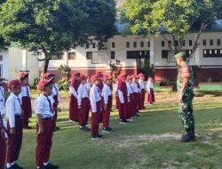 Bangun Mental Disiplin Pelajar, Babinsa Ramil Ulaweng Gelar Pembinaan Wilayah Di Sekolah Dasar