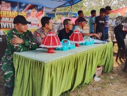 Jaga Kondusivitas Pertandingan, Babinsa Mare Kodim 1407/Bone Bersama Bhabinkamtibmas Turun Langsung Amankan Laga
