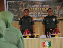 Tingkatkan Ketaatan Terhadap Hukum Dan Peraturan, Kodim 1407/Bone Gelar Pembinaan Hukum Terpadu