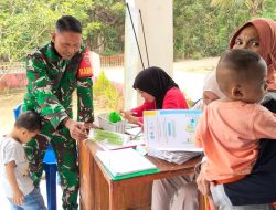Peduli Tumbuh Kembang Anak, Babinsa Kajuara Kodim 1407/Bone Dukung Upaya Pencegahan Stunting