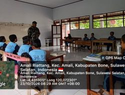 Mengenal Bela Negara Sejak Dini, Babinsa Koramil 05 Ulaweng Kodim 1407/Bone Kodim 1407/Bone Bina Siswa Sekolah Dasar