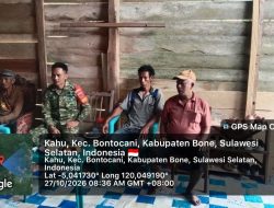 Babinsa Bontocani Kodim 1407/Bone Aktif Bangun Komunikasi, Kedekatan Dengan Warga Terus Di Perkuat