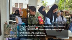 Babinsa Koramil 07/Tanete Riattang Kodim 1407/Bone Dampingi Pelaksanaan Posyandu Bongsai Di Kelurahan Biru